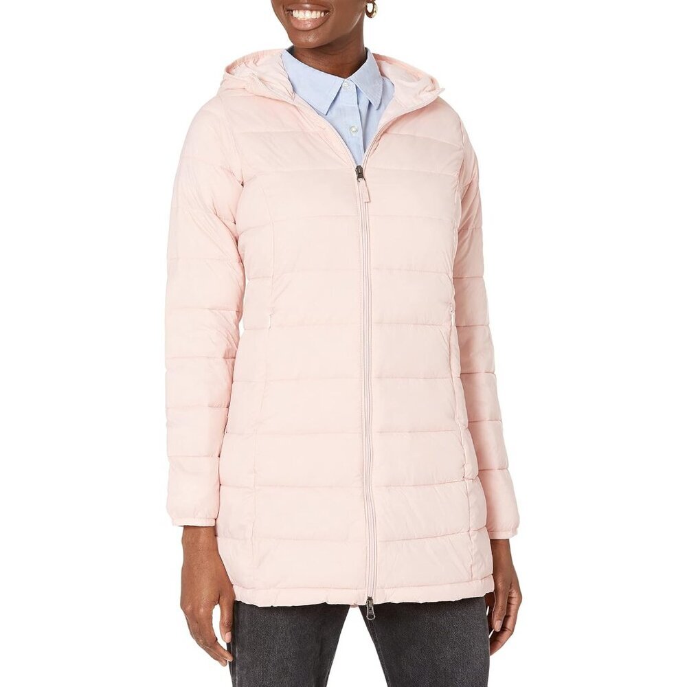 Women's Rose Lightweight Water-resistant Hooded Puffer Coat